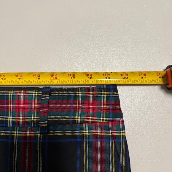 Talbots Hampshire Holiday Tartan Plaid Wool Blend Ankle Pants Womens size 16 - Picture 7 of 8